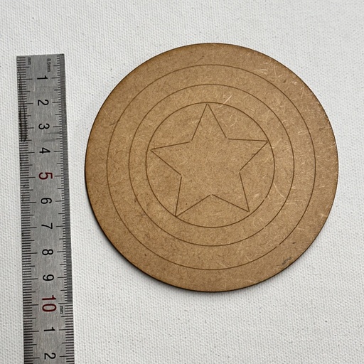 [L22-144] L22-144 Logo de Capitán América 10cm
