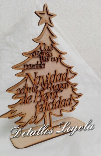 [L23-249] L23-249 Arbol calado con letras para vitral 30cm