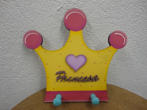 [L26-001] L26-001 Perchero de corona (con pines y corchete)16x17cm