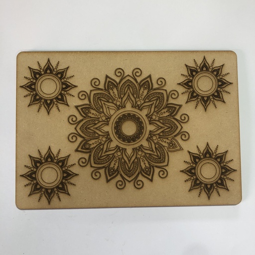 [L31-013] L31-013  Mandala plana henna 5 35x25cm individual