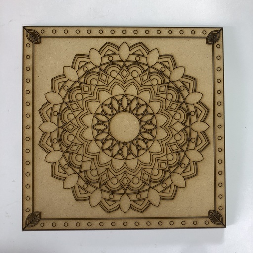 [L31-015] L31-015 Mandala 6 para 33x33cm azafate /grabado