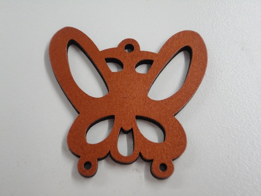 [L32-008] L32-008 Aretes de mariposa calada 5cm (el par)