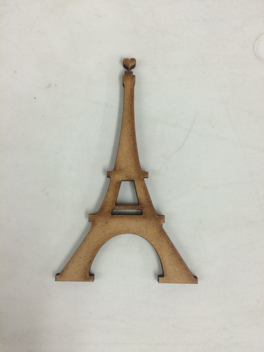 [L34-002] L34-002 Vintage Torre Eiffel con corazon arriba 9cm