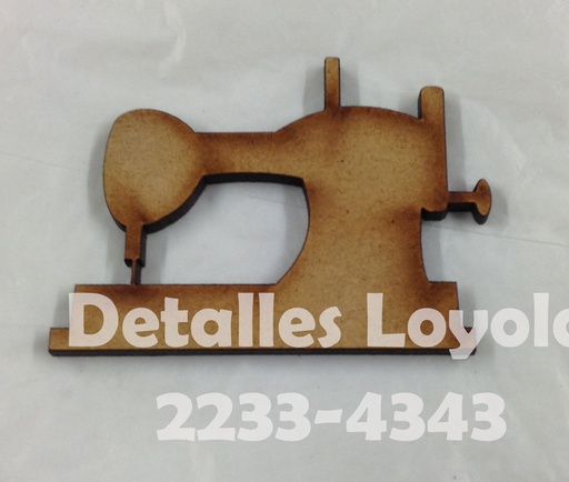 [L34-006] L34-006 Vintage Silueta maquina de coser 6cm ancho