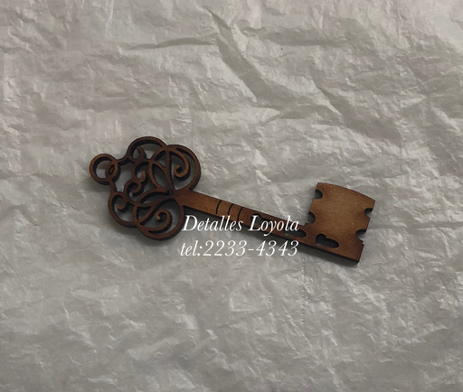 [L34-022] L34-022 Vintage Llave de colochos #6 7x2cm