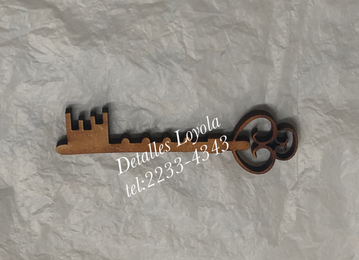 [L34-025] L34-025 Vintage Llave antigua corazon arriba 7x2cm #3