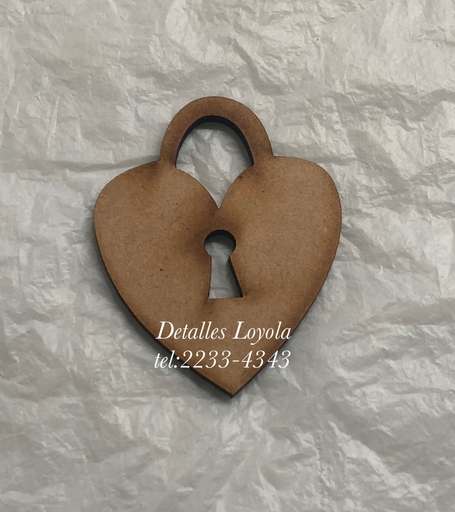[L34-028a] L34-028a Vintage Cerradura antigua de corazon #1 8x6cm
