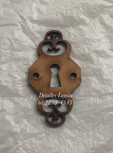 [L34-032] L34-032 Vintage Cerradura antigua calada #5 3x6cm