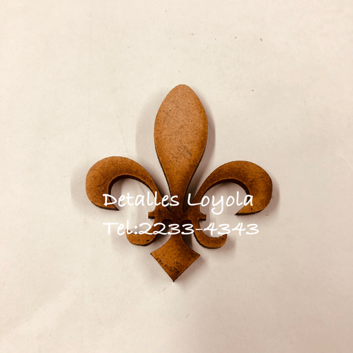 [L34-041] L34-041 Vintage Flor de lis #1 4.5x5cm