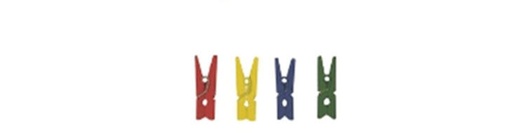 [PRC-0254] PRC-0254 Prensa de ropa colores  1" (2.54 cm) 24 UNIDADES